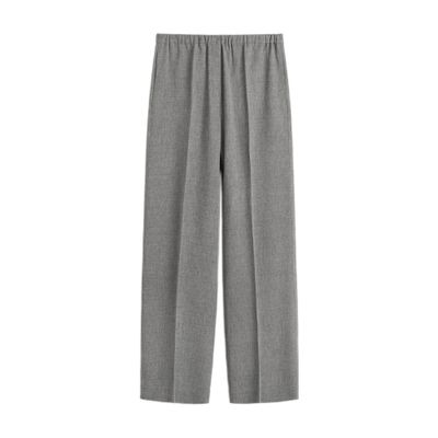 Totême Fluid Wide Leg Pants In Gray