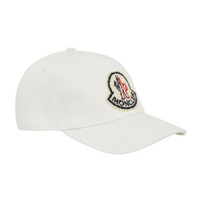 Moncler Baseball Cap In White