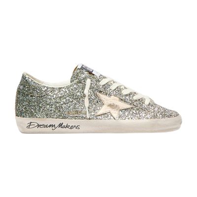 Golden Goose Damen Silber Sneakers Super-Star Mit Pailletten