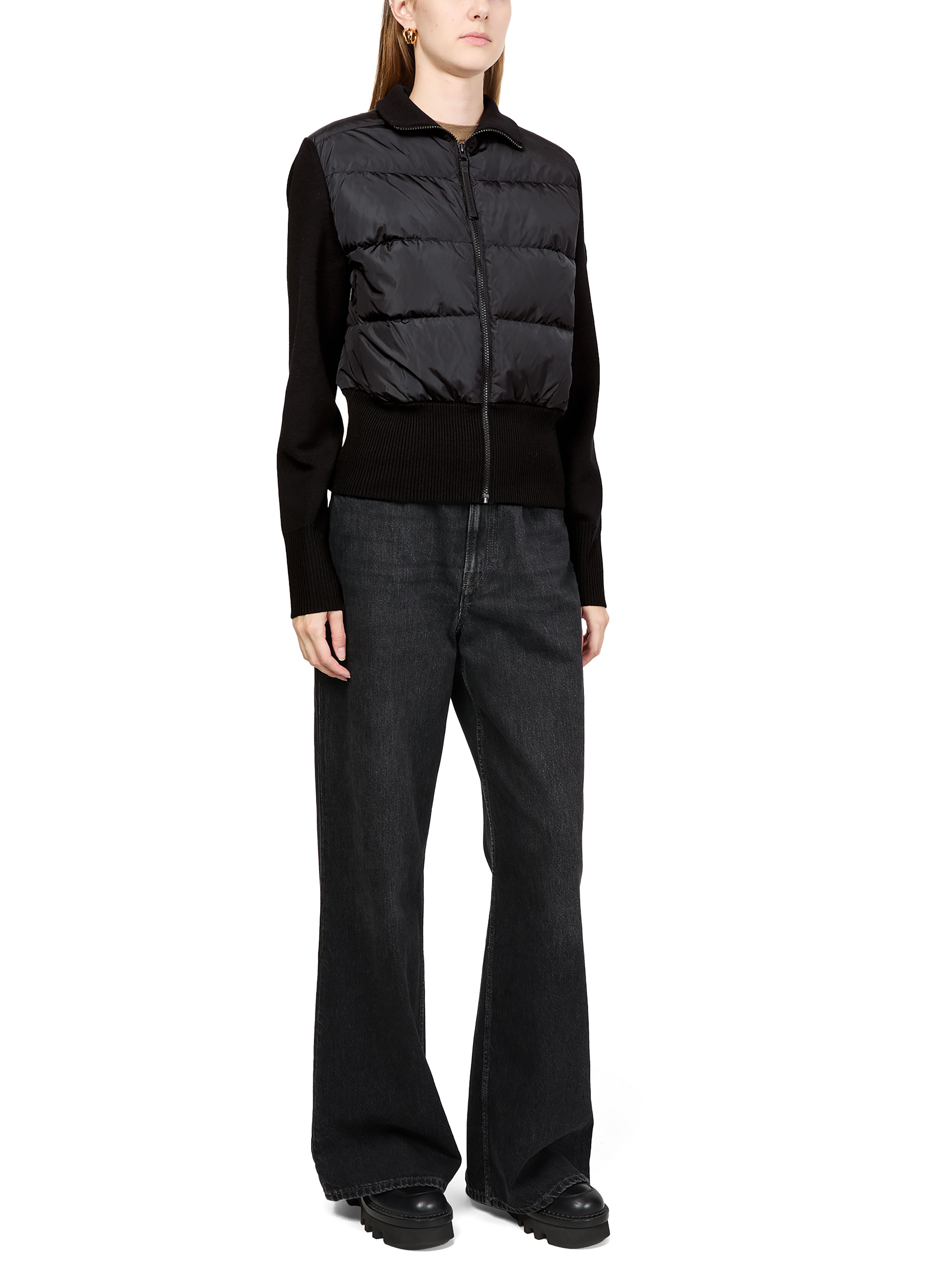 Hybride large quilted knit jacket thumbnail 6