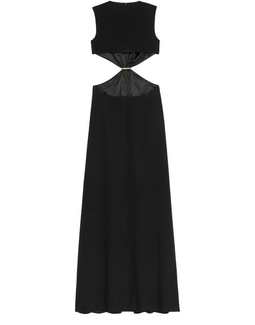 CELINE Barrette dress in satin back crepe