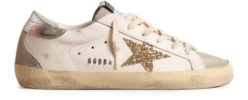 GOLDEN GOOSE Super-Star glitter sneakers