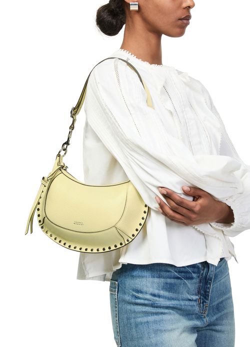 ISABEL MARANT Oskan Moon shoulder bag in grained leather