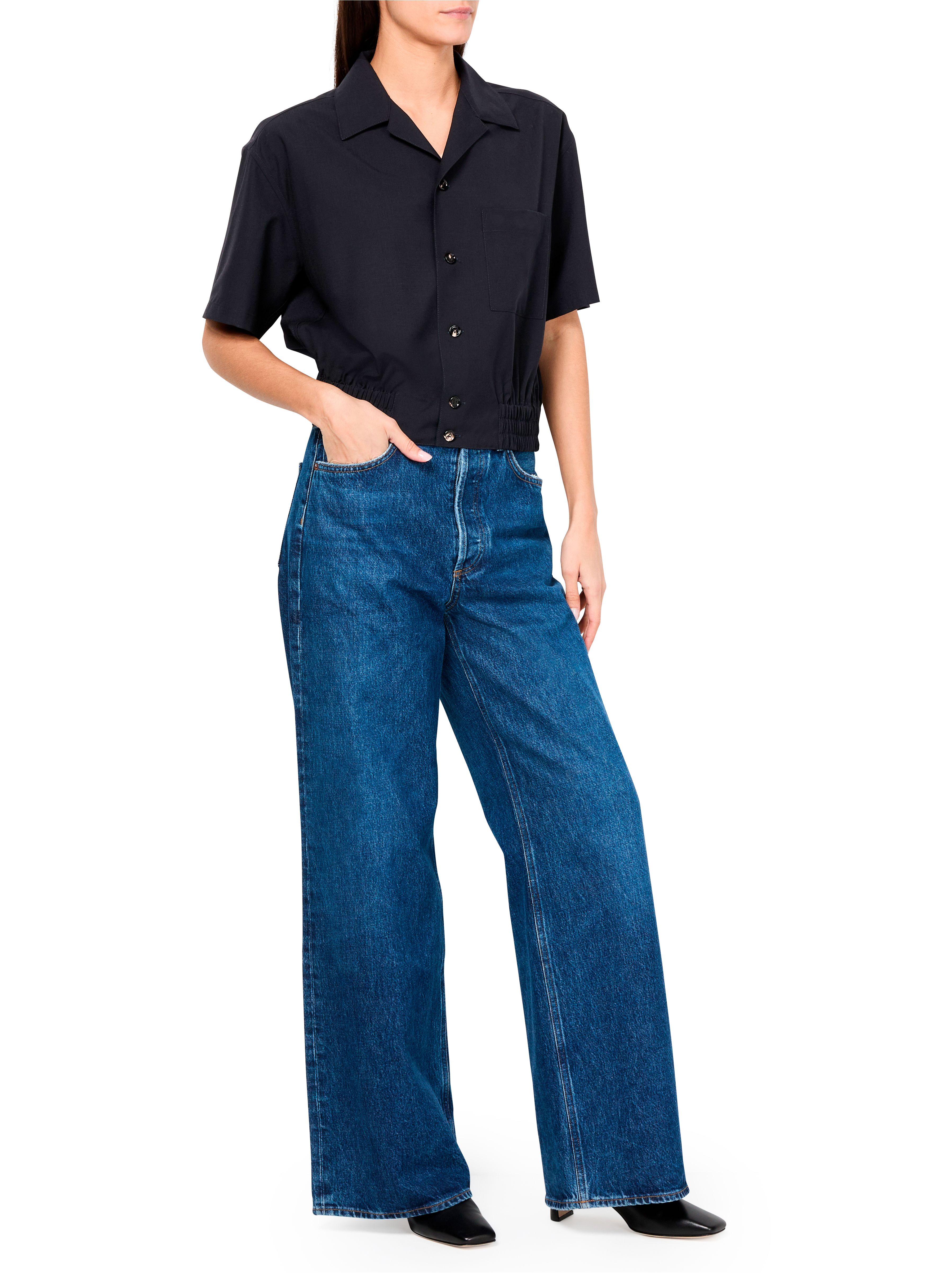 Wool broadcloth shirt thumbnail 6