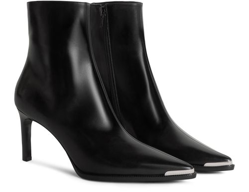 CELINE Celine verneuil calfskin ankle boots with metal toe