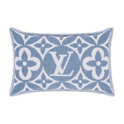 Louis Vuitton Lv Medallion Cushion In Blue