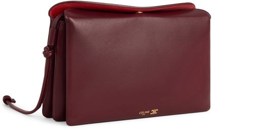 CELINE Trio flap aus glattem lammleder