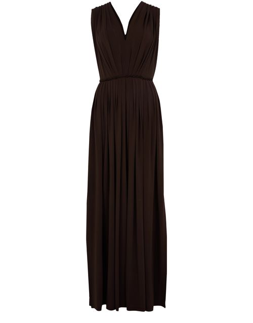 MAX MARA Robe longue drapée en jersey Walter