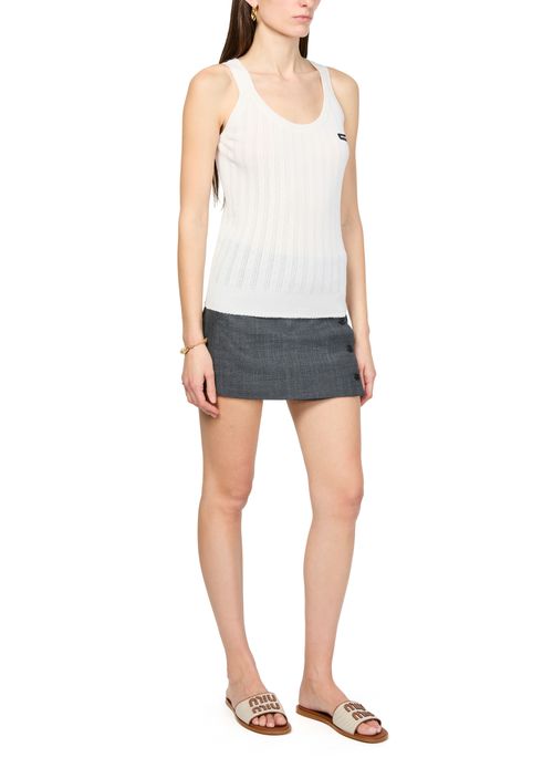 MIU MIU Cashmere and silk vest top