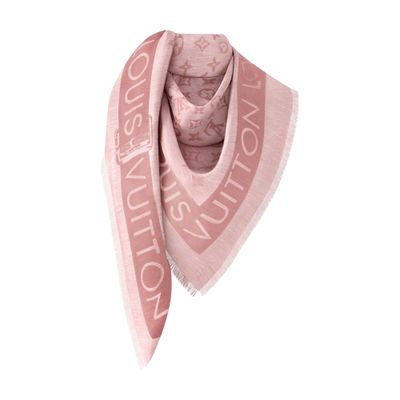 Louis Vuitton Lock And Go Denim Shawl In Pink