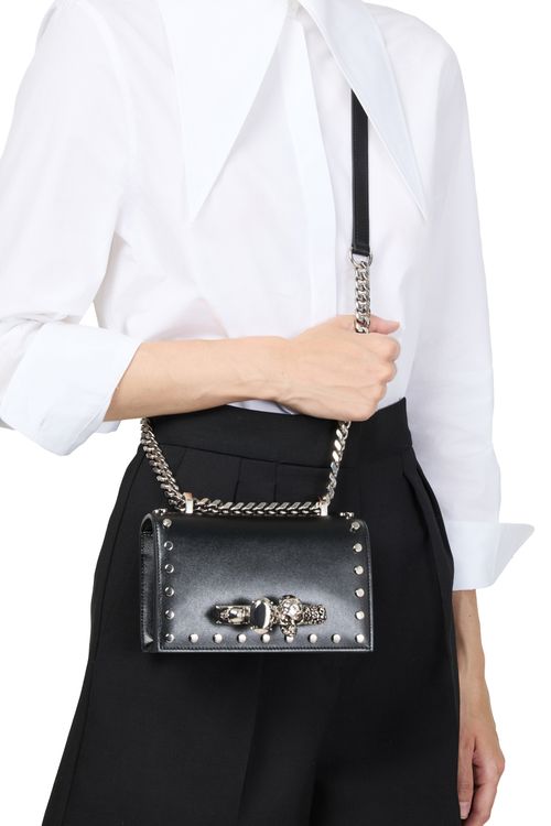 MCQUEEN Mini jewelled satchel