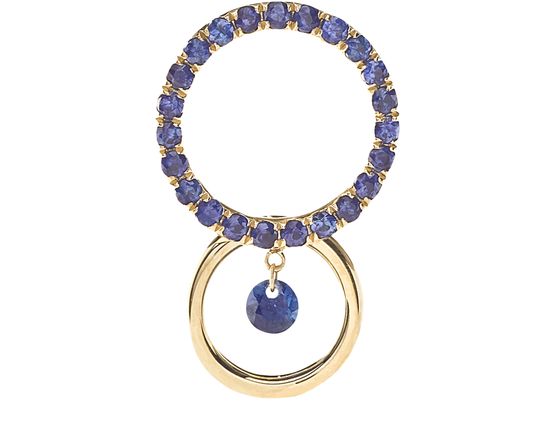 Bonnie 1 sapphire single earring - PERSEE