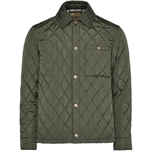 BURBERRY Reversible quilted nylon overshirt