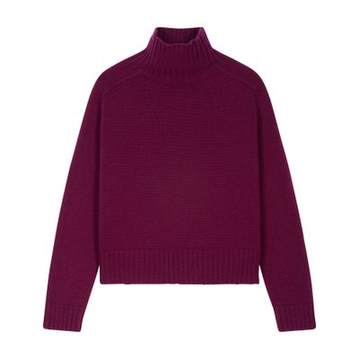 Bompard Mockneck Sweater In Purple