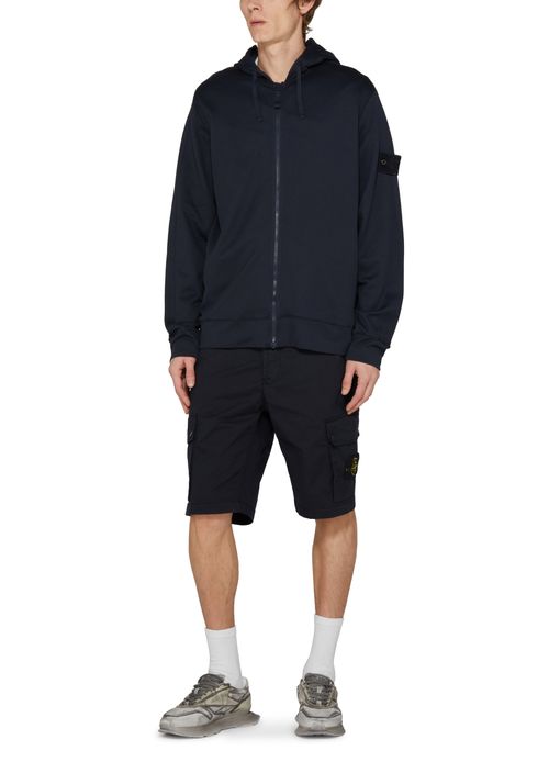 STONE ISLAND Bermuda shorts with logo patch
