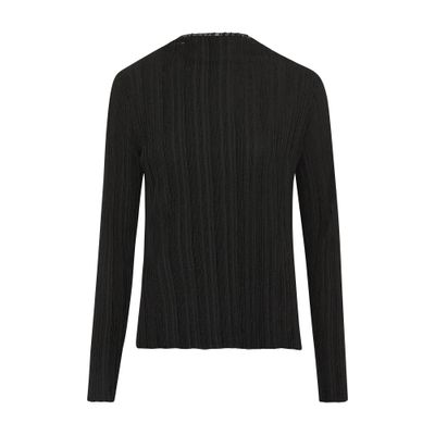 Shop Anine Bing Amy Long-sleeved Top In Black