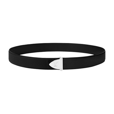 Louis Vuitton Lv Trunk 35mm Reversible Belt In Black