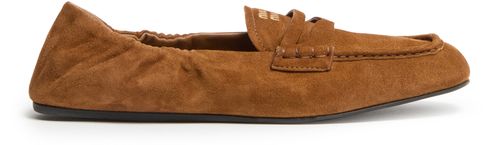 MIU MIU Mokassins aus weichem Wildleder