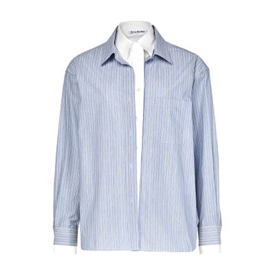 Acne Studios Long Sleeve Shirt In Burgundy