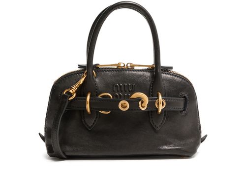 MIU MIU Mini sac à main Aventure en cuir nappa