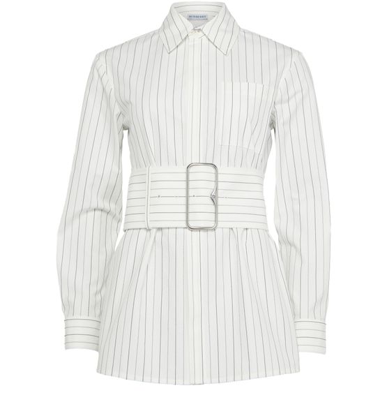 Belted cotton shirt - BURBERRY