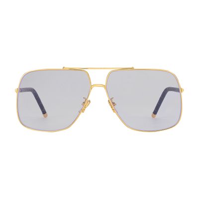 Louis Vuitton Lv First Squared Pilot Sunglasses In Gold