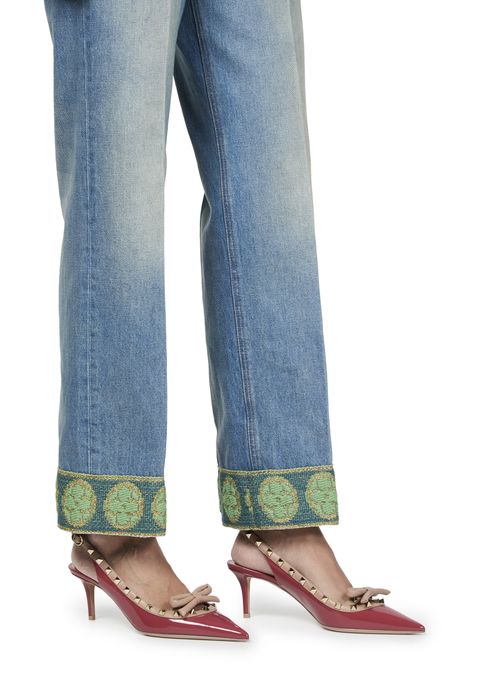 VALENTINO GARAVANI Rockstud Bow sling back