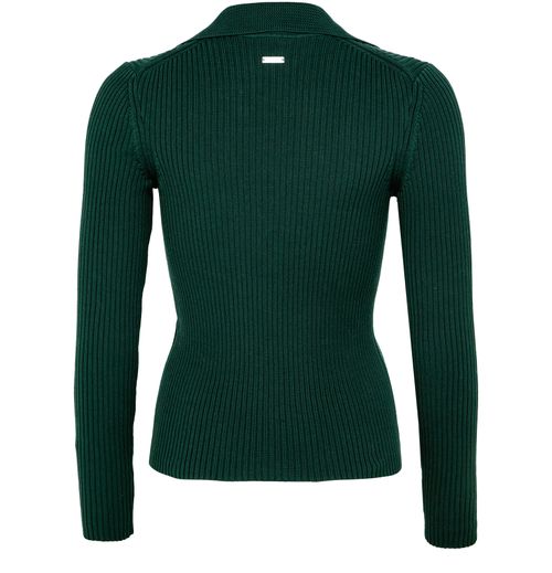 FERRAGAMO Long sleeves cotton ribbed polo