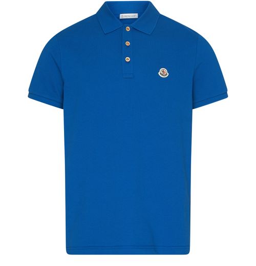 MONCLER Short-sleeved polo shirt with logo