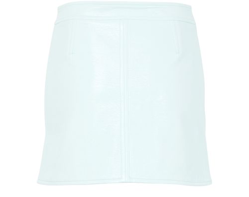 COURREGES Reedition vinyl mini skirt