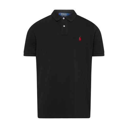 Polo Ralph Lauren Slim Fit Polo Shirt With Classic Collar In Polo_black_c3870