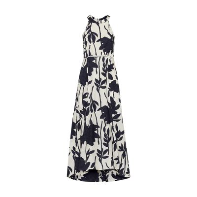 Brunello Cucinelli Floral-print Sleeveless Dress In Blue