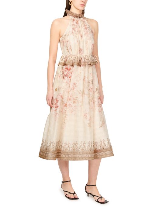 ZIMMERMANN Illuminate halter midi dress
