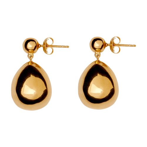 Lie Studio The Julie 18k Gold-plated Earrings In Gold