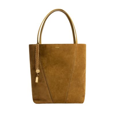 Chloé Spin Tote Bag In Green