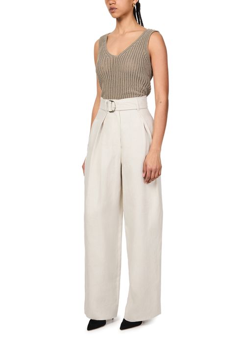 S MAX MARA Hose mit Gürtel Jane