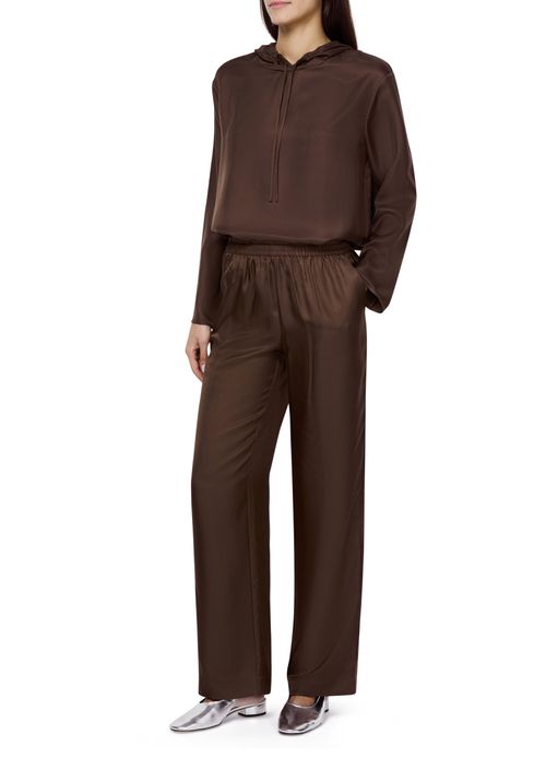 LOULOU STUDIO Gerade schwarze Hose Alera