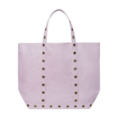 M cracked leather tote bag