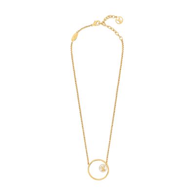Louis Vuitton Lv Eclipse Pearls Necklace In Gold