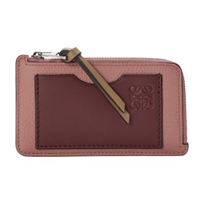 Coin cardholder in soft grained calfskin