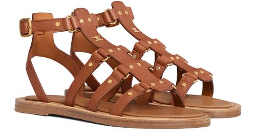 CELINE Celine Lympia Gladiator in calfskin sandals