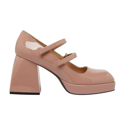 Nodaleto Bulla Babies Patent Leather Pumps In Blush_patent