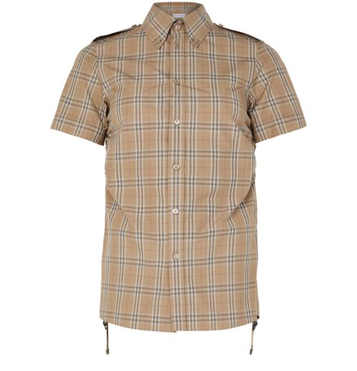 BURBERRY Check short-sleeve shirt