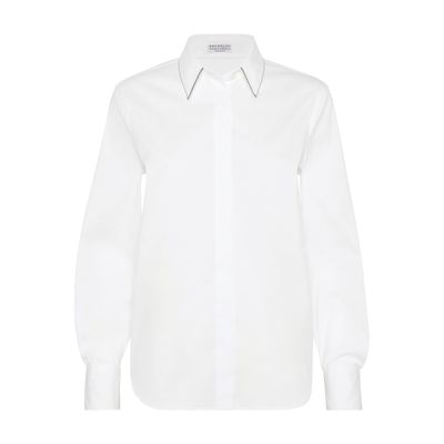 Brunello Cucinelli "shirt With Shiny In White