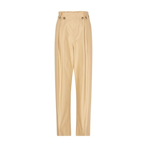 Victoria Beckham Gathered Waist Utility Trouser In Honey
