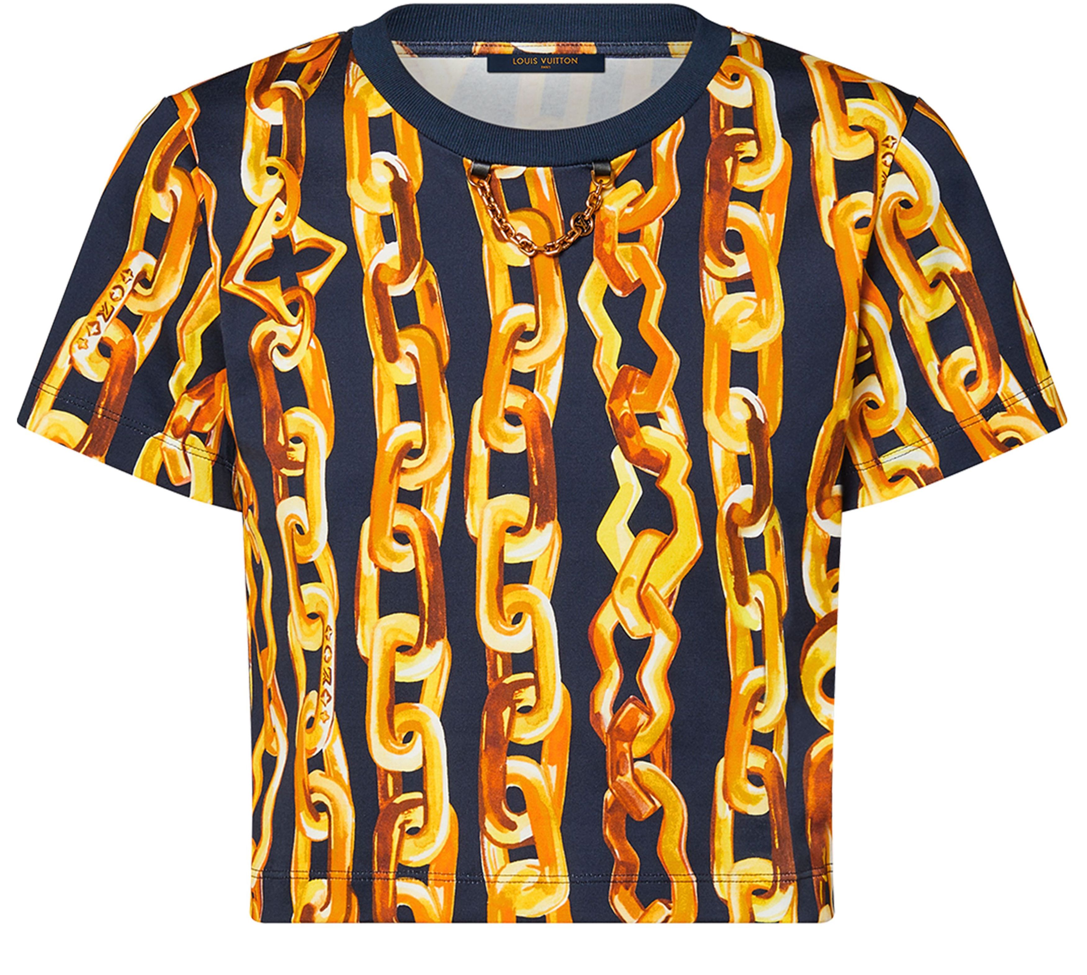 Chain Print Crop Top