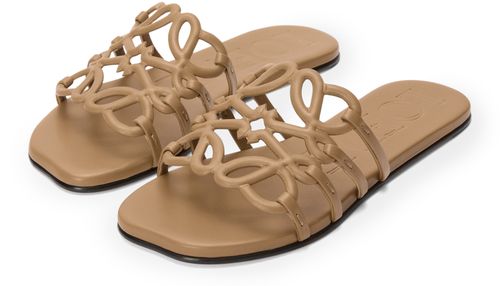 LOEWE Petal Anagram slide in soft calfskin