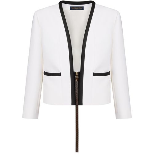 LOUIS VUITTON Veste en mikado à longue tirette