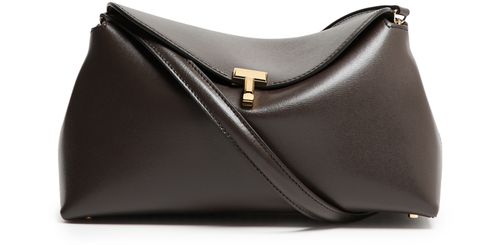 TOTEME T-Lock leather clutch bag