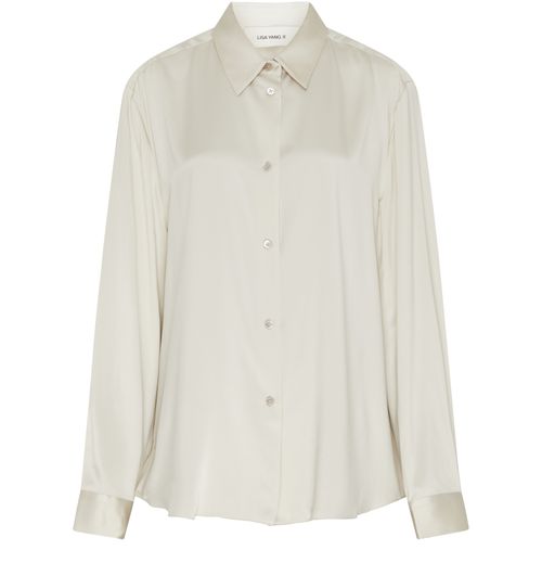 LISA YANG Button-up long-sleeved silk shirt